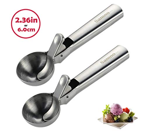 Samno Cici - Cuchara para helado (acero inoxidable) 2.36in