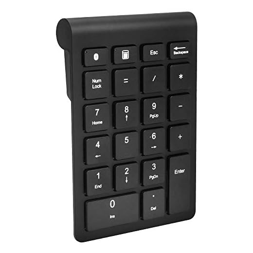yidenguk Teclado numérico Bluetooth, Teclado numérico Portátil de 22 Teclas Compatibilidad con Windows, iOS, Android, para Computadora de Smartphone, Escritorio,PC Portátil, Negro