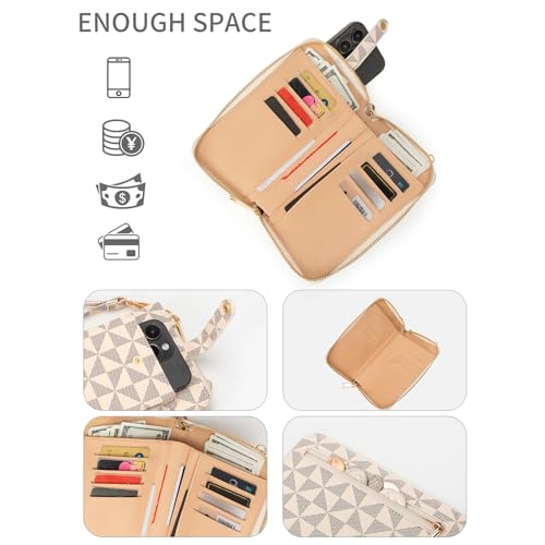 Small Crossbody Cell Phone Purse for Women,Lightweight Wristlet Wallet with Card Slots,Designer Travel Cross body Bag4