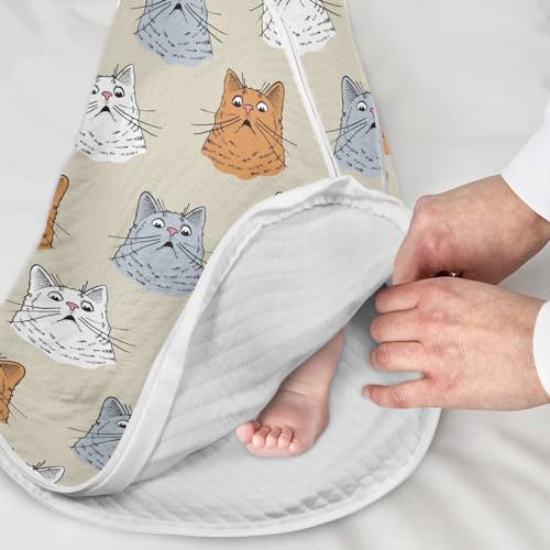 Image of vvfelixl Bright Funny Dinosaurs Baby Sleeping Bag Sleep Sack,Baby Wearable Blanket Sleep Suit for 0-6 Months