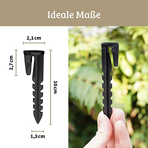 lohag® 100 Erdnägel für den Mähroboter Begrenzungskabel - Rasenmäher Zubehör - Erdanker Heringe Erdspieße Nagel… – Bild 5