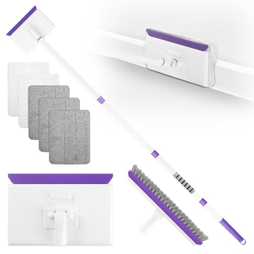 wlich Baseboard Cleaner Tool with Handle 2.0, 60'...