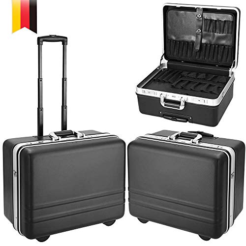 Coocheer Werkzeugkoffer Werkzeugtasche Werkzeugtrolley Werkzeugkiste Werkzeugkasten Aufbewahrungstaschen Transporttasche mit erstellbarem Tragegurt und Teleskopgriff (51 x 40 x 28cm, Schwarz) 1 Coocheer Werkzeugkoffer Werkzeugtasche Werkzeugtrolley Werkzeugkiste Werkzeugkasten Aufbewahrungstaschen Transporttasche mit erstellbarem Tragegurt und Teleskopgriff (51 x 40 x 28cm, Schwarz)