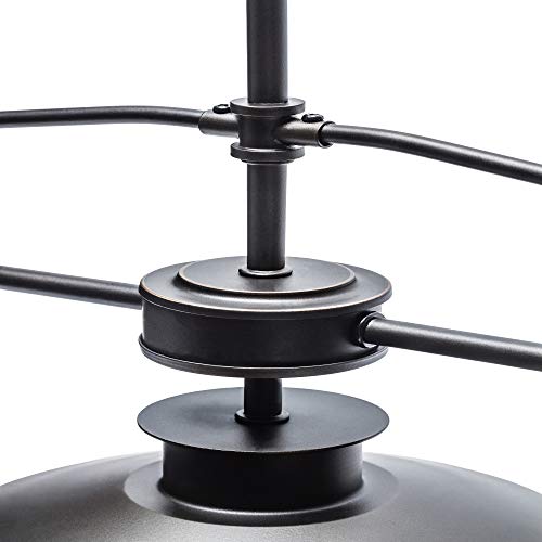 Globe Electric 64845 Nate 3-Light Pendant, Oil Rubbed Bronze, Clear Glass Shades #TOP1