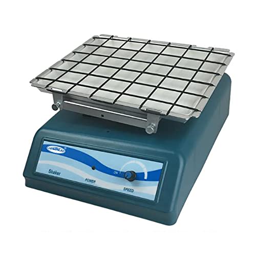 iDili AC 100-240V Multifunctional Electric Oscillator Laboratory Reciprocating Shaker 0-200RPM Speed Adjustable Decoloring Shaking Table 28x24CM