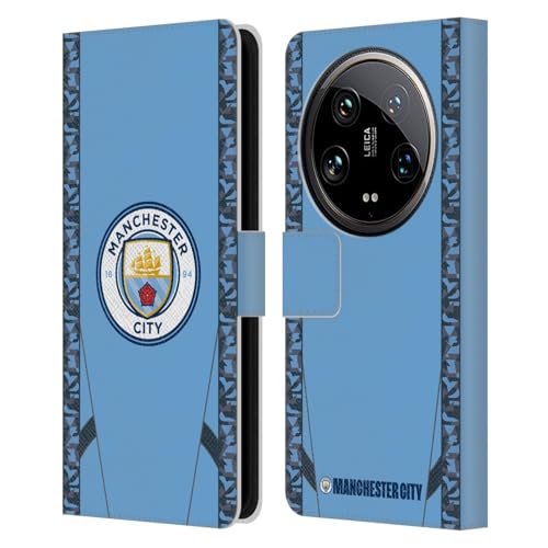 Head Case Designs Officially Licensed Manchester City Man City FC Home 2024/25 Badge Kit Leather Book Wallet Case Cover Compatible with Xiaomi 14 Ultra