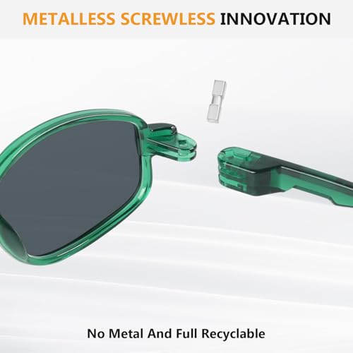 BFOCO Polarized Sunglasses With Metalless & Screwless Spring Hinges for Men - Sports Sunnies (Glossy Red)4