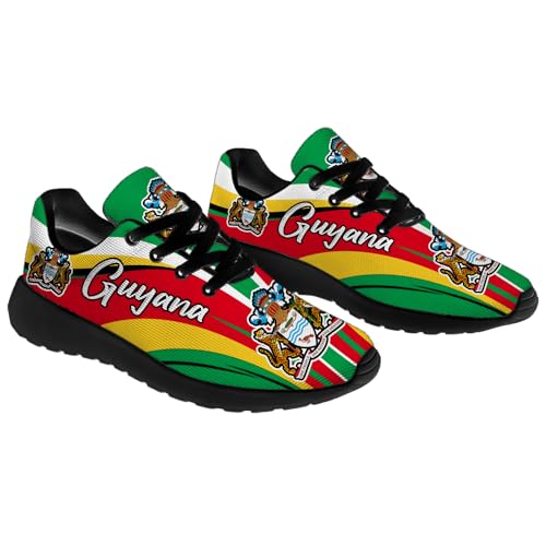 Generic Guyana Flag Print Shoes Lightweight Comfort Running Tennis Walking Sneakers Birthday Gift for Men Women4
