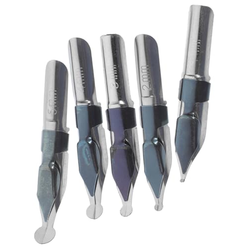 ARTIBETTER Sturdy 5pcs Dip Pen Tips Replacement Nibs for Fountain Pens Smoothing Material for Smooth Writing