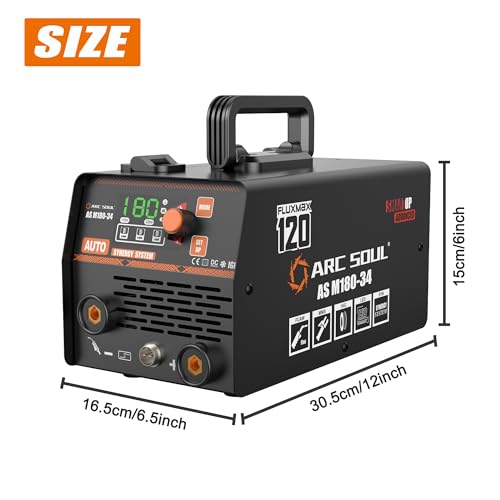 Image of AS M180-34 2-in-1 MMA /MAG Welding Machine 180A, IGBT Inverter Welder, Hot Start & Anti-Stick, 0.8-1.0mm Flux Wire Compatible, MAG Torch Included - 6 Months Warranty