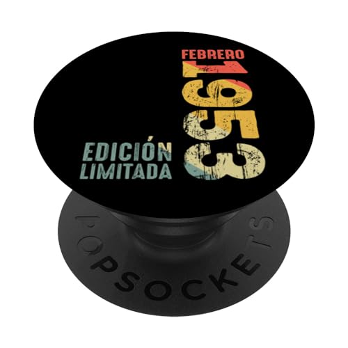 Febrero 1953 Retro 1953 Año 1953 Vintage 1953 Desde 1953 PopSockets PopGrip Intercambiable