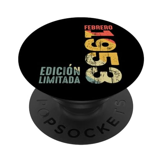 Febrero 1953 Retro 1953 Año 1953 Vintage 1953 Desde 1953 PopSockets PopGrip Intercambiable