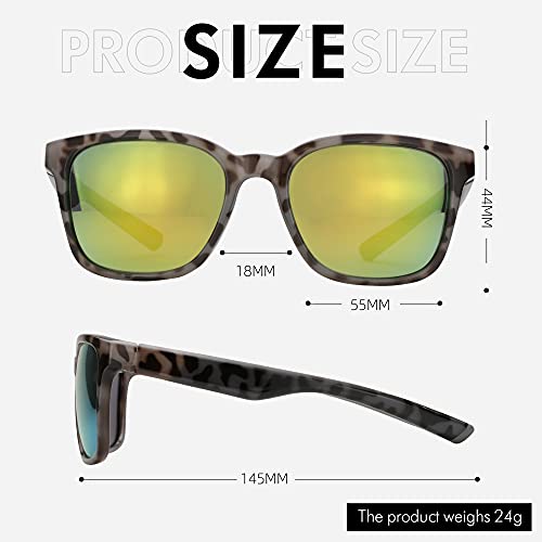 Image of ZENOTTIC Polarized Sunglasses for Men UV400 Protection Square Sun Glasses