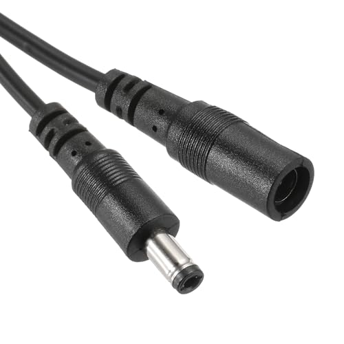 Câble d'extension d'alimentation CC 12V 5.5mm 2.1mm rallonge noire mâle femelle pour caméra IP