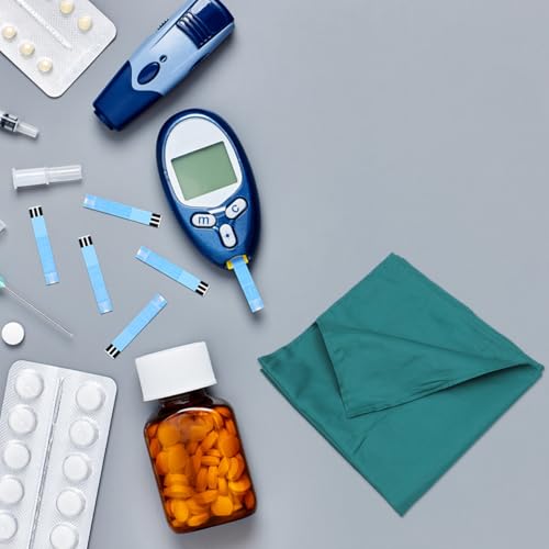 iplusmile Medizinisches Tuch OP-Tuch Baumwolltuch Doppellagig Quadratisch Medizinisches Tuch für Krankenhaus-Chirurgie Grün 23. 6X23. 6 Zoll