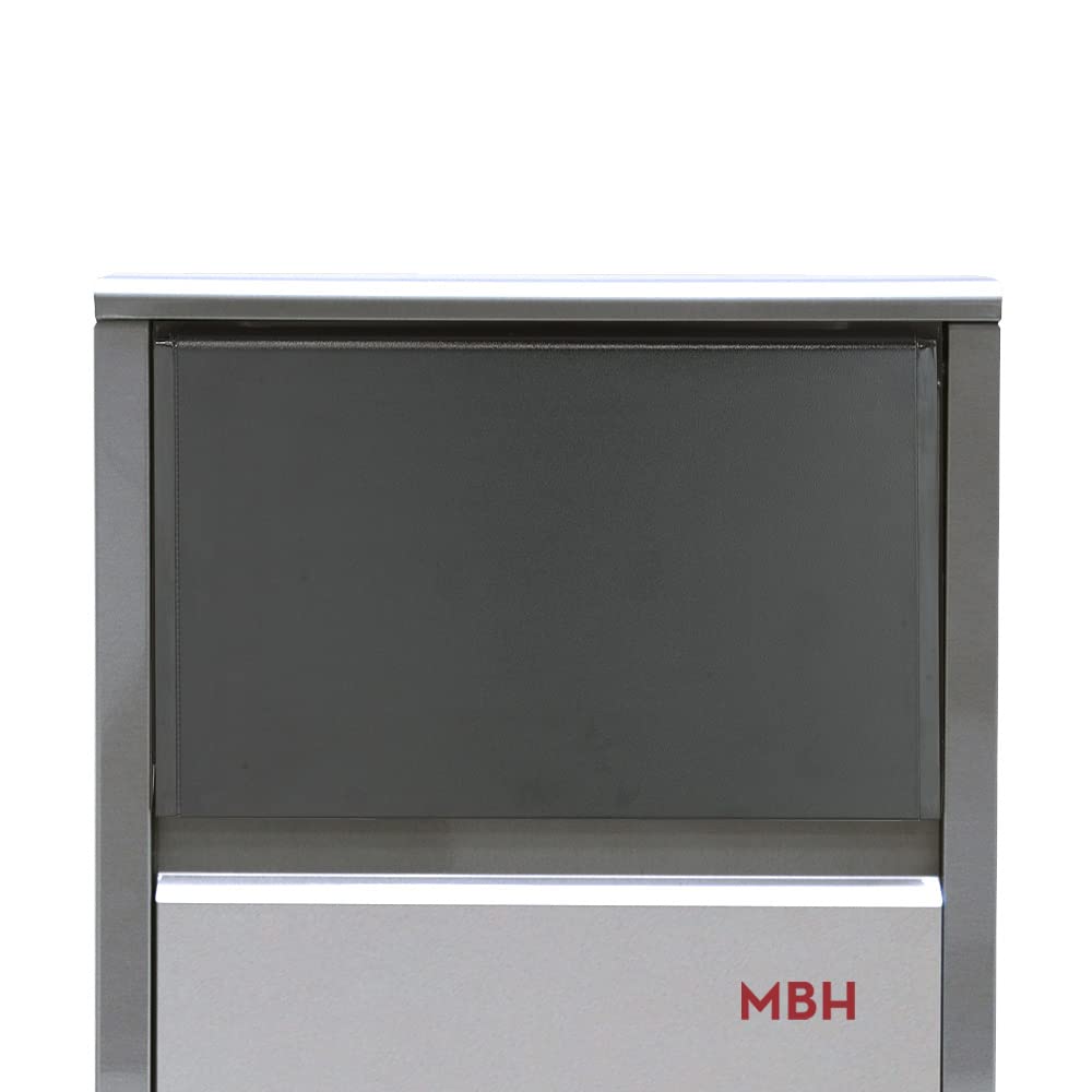 MBH - Macchina del ghiaccio professionale 43kg/24h per ristorazione. Fabbricatore di ghiaccio a cubetti con condensazione ad aria per bar e ristorante.