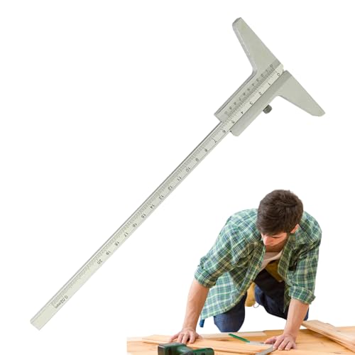 精密ノギス、金属深さゲージ測定ツール、高精度多機能木工ノギス、150/200/300mm測定定規、ハードウェア工芸品自動車修理エレクトロニクス用 高精度ノギス アルミビルド 多機能定規ツ