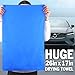 3 Pack Premium Chamois Towel for Car, 26”x17” Shammy Cloth for Car Drying, Super Absorbent Shammy Towel for Car, Reusable Soft Car Drying Towels