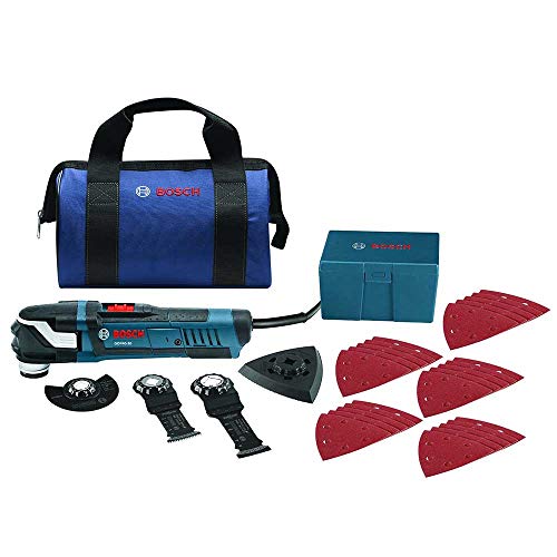 Bosch GOP40-30B-RT Multi-X 3.0 Amp StarlockPlus Oscillating Tool Kit w/Snap-In Blade Attachment (Renewed)