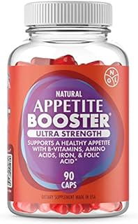 Appetite Booster Pills Extra Strength for Adults Fortified with Lysine, Folic Acid, Iron, Thiamine, B Complex