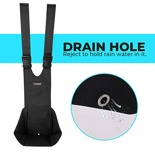 Kemimoto 2 Pcs Atv Rear Passenger Foot Pegs Universal Adjustable Foldable Wear-Resistant Foot Rest Made Of Heavy Duty 600D Oxford Cloth Compatible With Sportsman Rancher Foreman #TOP4