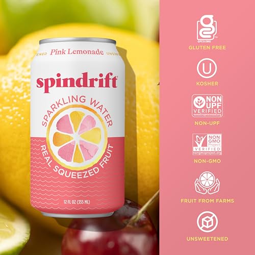 Image of Spindrift Pink Lemonade Can 12 Ounce (Pack of 24)