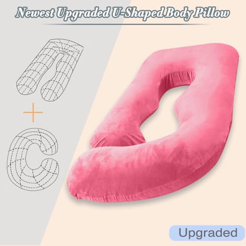 Image of 60 Inch Pregnancy Pillow for Sleeping (RED)