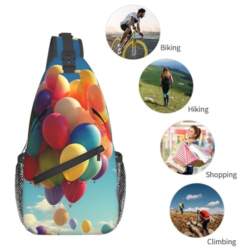Bolso Sling para Hombre y Mujer Color Negro Mochila Cruzada miniatura 5
