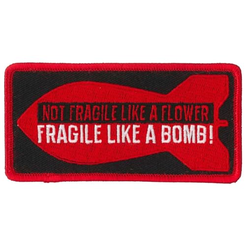 Hot Leathers Fragile Bomb Patch PPL9835-4 Width x 2 Height Inches