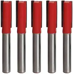 Fresa Reta Paralela 4mm Haste 6mm Metal Duro Tupia Madeira (KIT COM 05 UN)