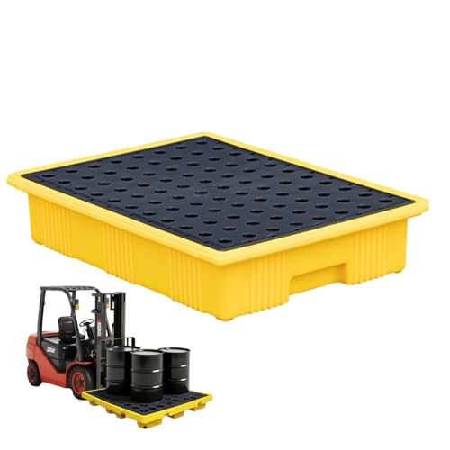 Plateau de confinement 19,3x13,8x3,5 pour sécuriser le stockage d'huiles industrielles