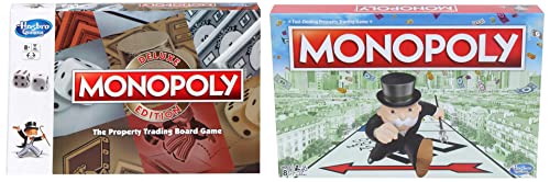 Image of Monopoly Deluxe Edition Game, Fantasy Board Game, Ages 8 Years Old and Up&Monopoly Board Gameboys and Girls Ages 8 and Up - 8+ Years