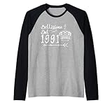Photo Gallery vintage 1991 32 uomo donna anni regalo 32° compleanno maglia con maniche raglan Photo Gallery vintage 1991 32 uomo donna anni regalo 32° compleanno maglia con maniche raglan