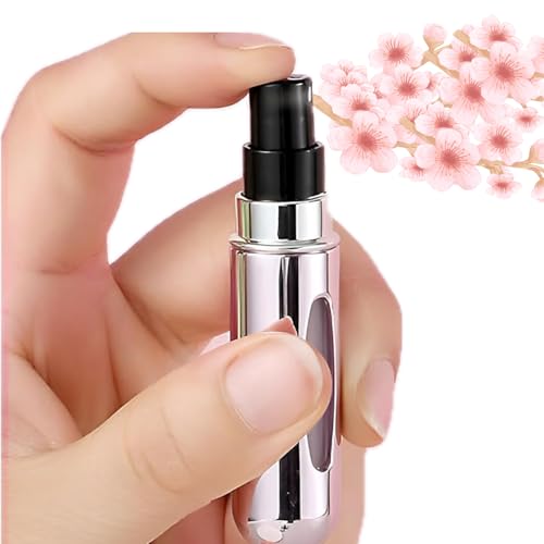 Image of CUTDOT | Refillable Perfume Bottle | Mini Pocket Size Refillable Aluminum Glass Empty Bottle | 5ML | Pack of 1. (1)