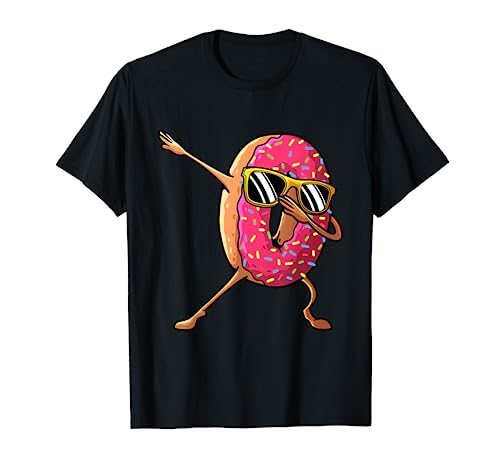 Divertidos diseños de rosquillas para niños y niñas Hip Hop Dabbing Donut Camiseta