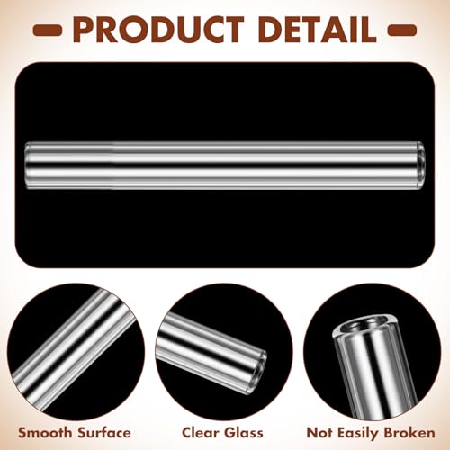 Image of 10 Pcs Glass Pipe 4 Inch Borosilicate Glass Tube Blowing Set