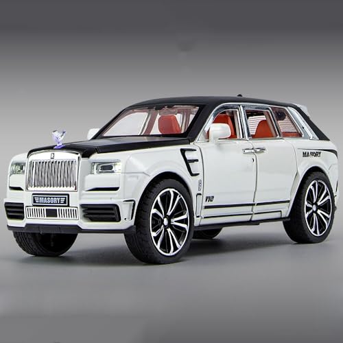 Image of 1:32 Scale RR Cullinan Toy Car for Kids Die Cast Metal Model Cars with Light Sound Pull Back Car Toy for Boy 2 Year Above, Red