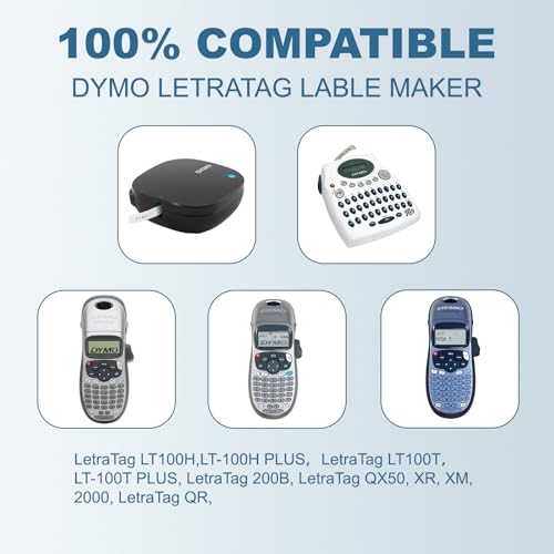 Ruban Dymo Letratag pour identifier dossier et boite lot de 9 recharges - 2