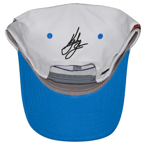 Gorra blanca Snapback de algodón Kyle Larson #5 NASCAR miniatura 7