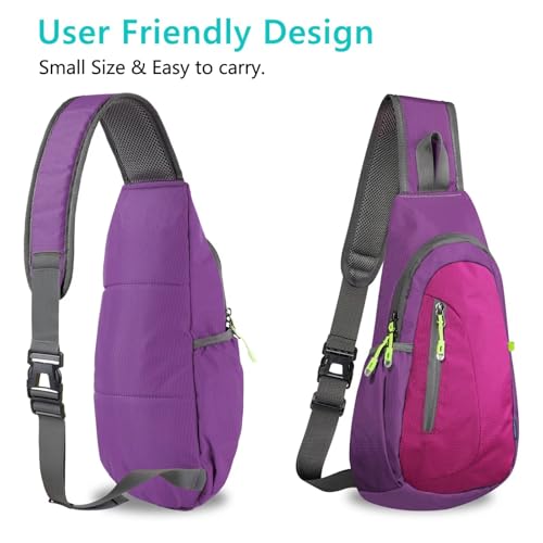 Image of TITECOUGO Small Sling Bag, Lightweight Crossbody Backpack for Men Women Shoulder Bag for Sports and Outdoor