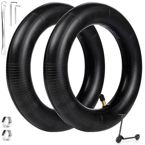 HNYYZL 10x2.125 Inner Tube (2-Pack) for Electric Scooters – 0° Straight Valve...