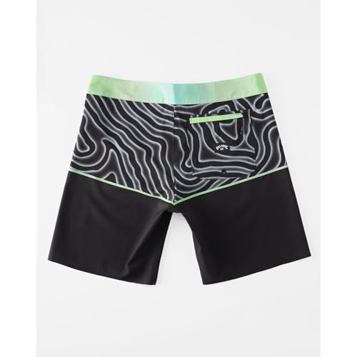 Billabong Men's Fifty50 Airlite Performance 19" Boardshorts Swim Trunks, Color Asphalt, Size 344
