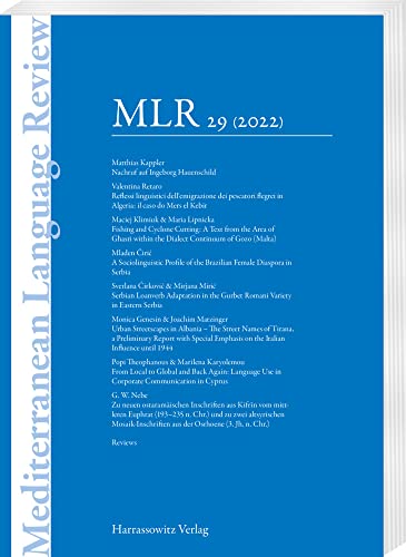 Mediterranean Language Review 2022
