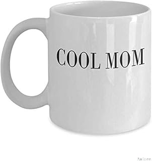 Coffee Mug 11oz Coffee k Reusable Cups Cool Mom Mom Cup (White) Gift for Cool Mom Mother's Day Cup - Grandma New Mom Accessories Merchandise Necklace Equipment C Best Mug Gifts