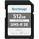 Nextorage 日本メーカー UHS-II V60 512GB SDXC SDカード 最大読出し速度280MB/s 最大書込み速度150MB/s ４K録画 NX-F2SE512G ネクストレージ メモリカード