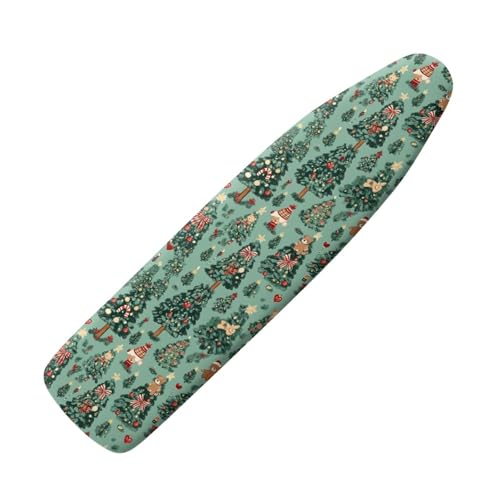 Funda Tabla de Planchar 130x45 Árbol De Navidad Diseño Práctico con Acolchado- para Refleja El Vapor sobre La Ropa, Duradera Y Fácil de Cambiar
