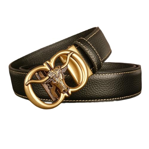 Ceinture homme boucle automatique taureau pour ajustement parfait sur jeans