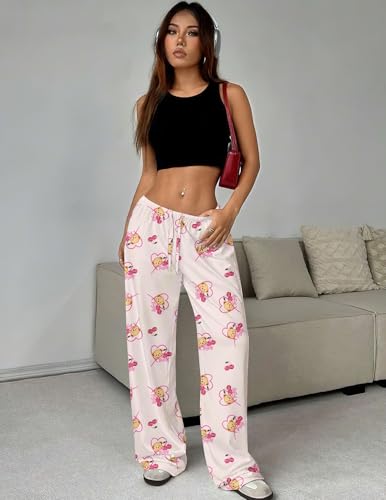 Image of Ekouaer Women Pajama Pants Comfy Pj Bottom with Pockets Stretch Plaid Sleepwear