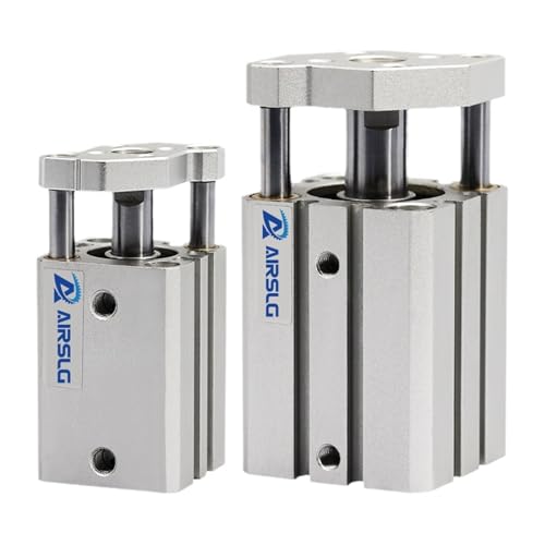 Vérin pneumatique mince pour optimiser l'espace industriel restreint avec guidage précis 15mm
