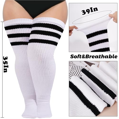 Image of Abodhu Plus Size Thigh High Socks for Thick Thighs Women- Extra Long Widened Extra Long Thick Knit